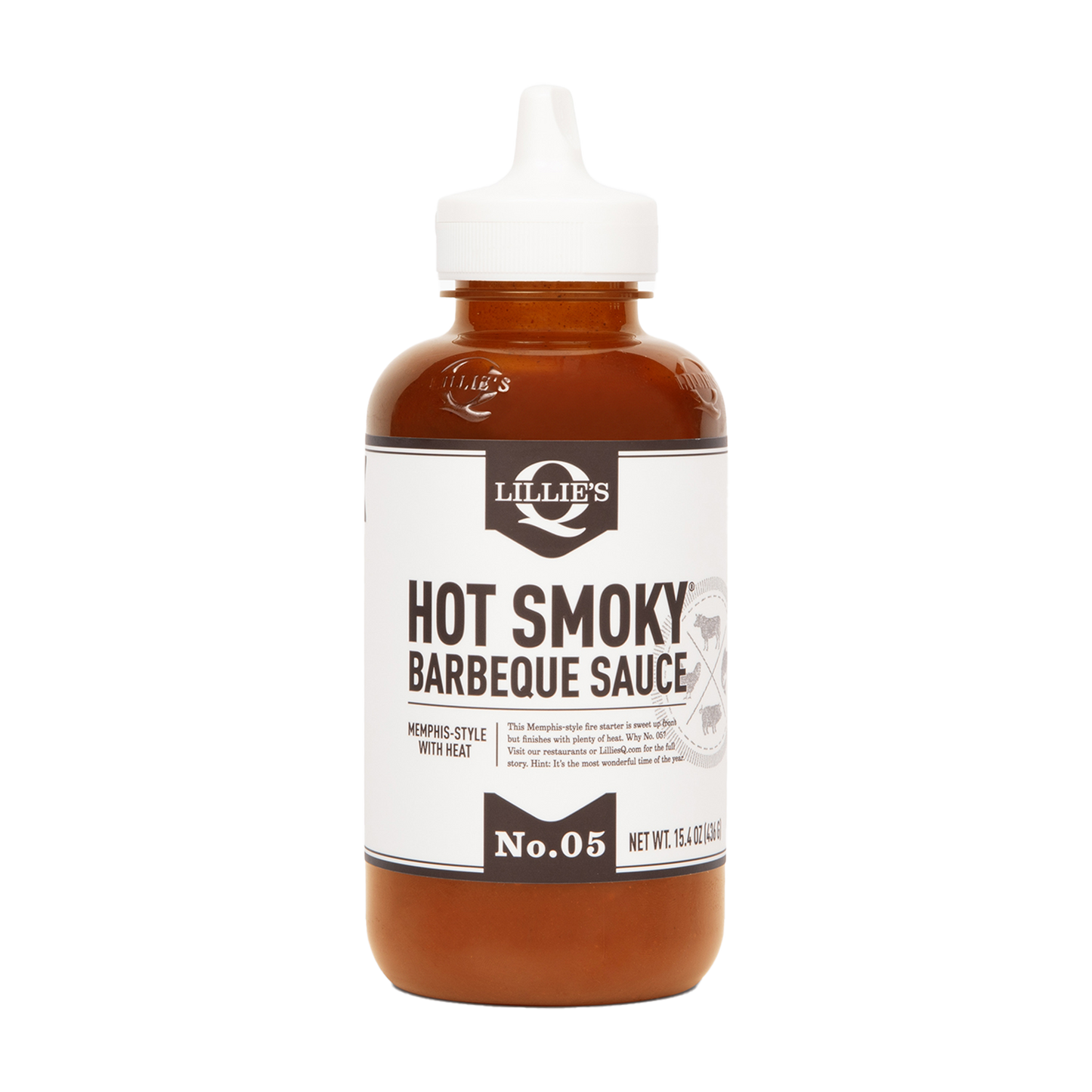 Lillie's Q Hot Smoky Barbeque Sauce Squeeze Bottle
