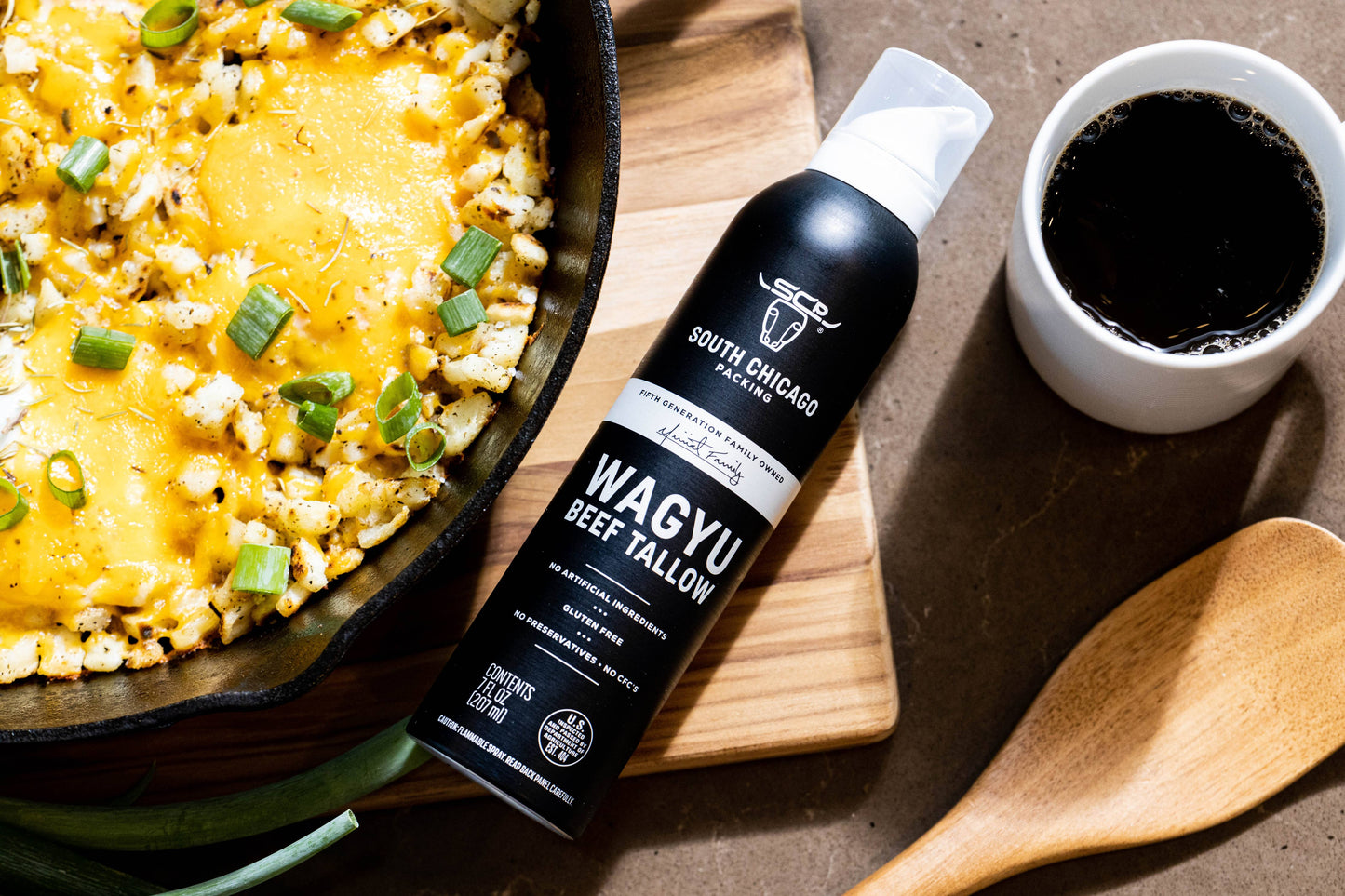 South Chicago Packing - Wagyu Beef Tallow Cooking Spray. 7oz Spray Bottle.