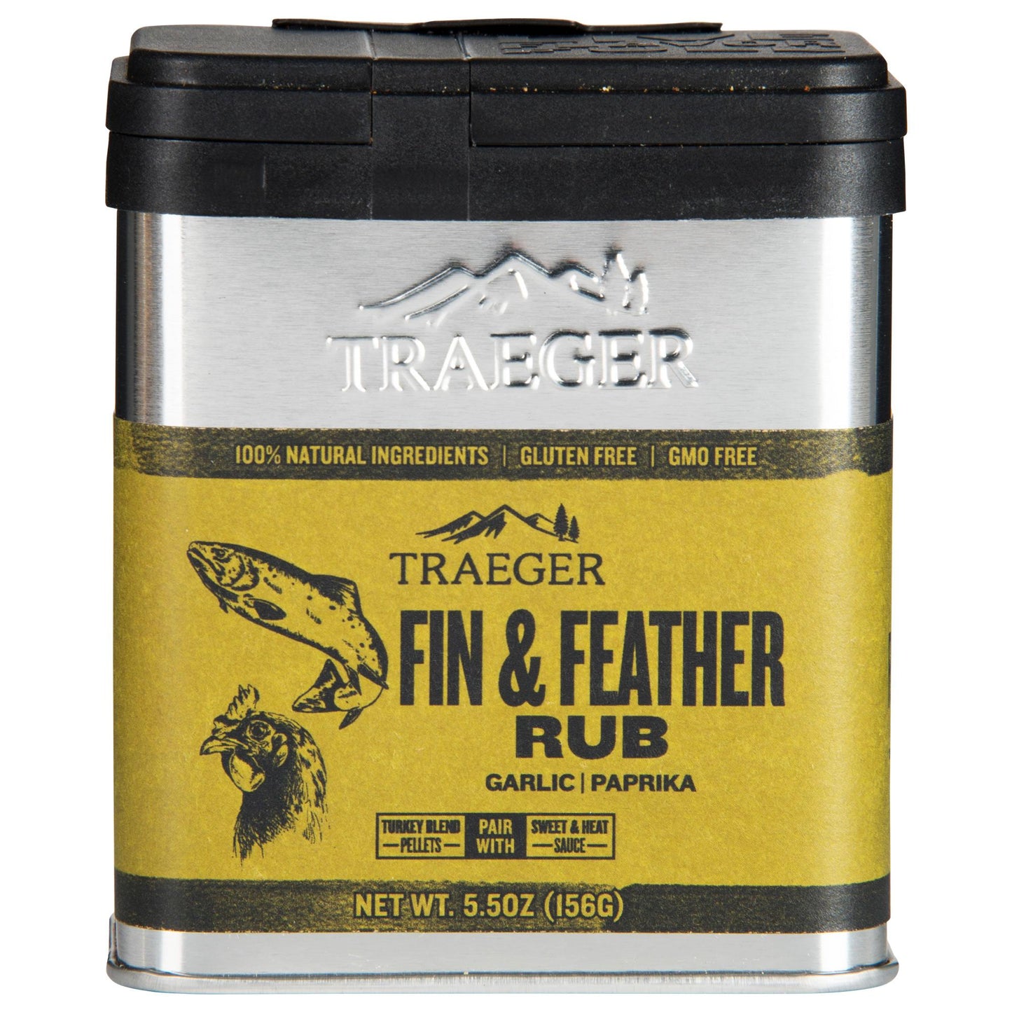 Traeger 5.5 oz Fin & Feather Rub SPC176 IMAGE 1