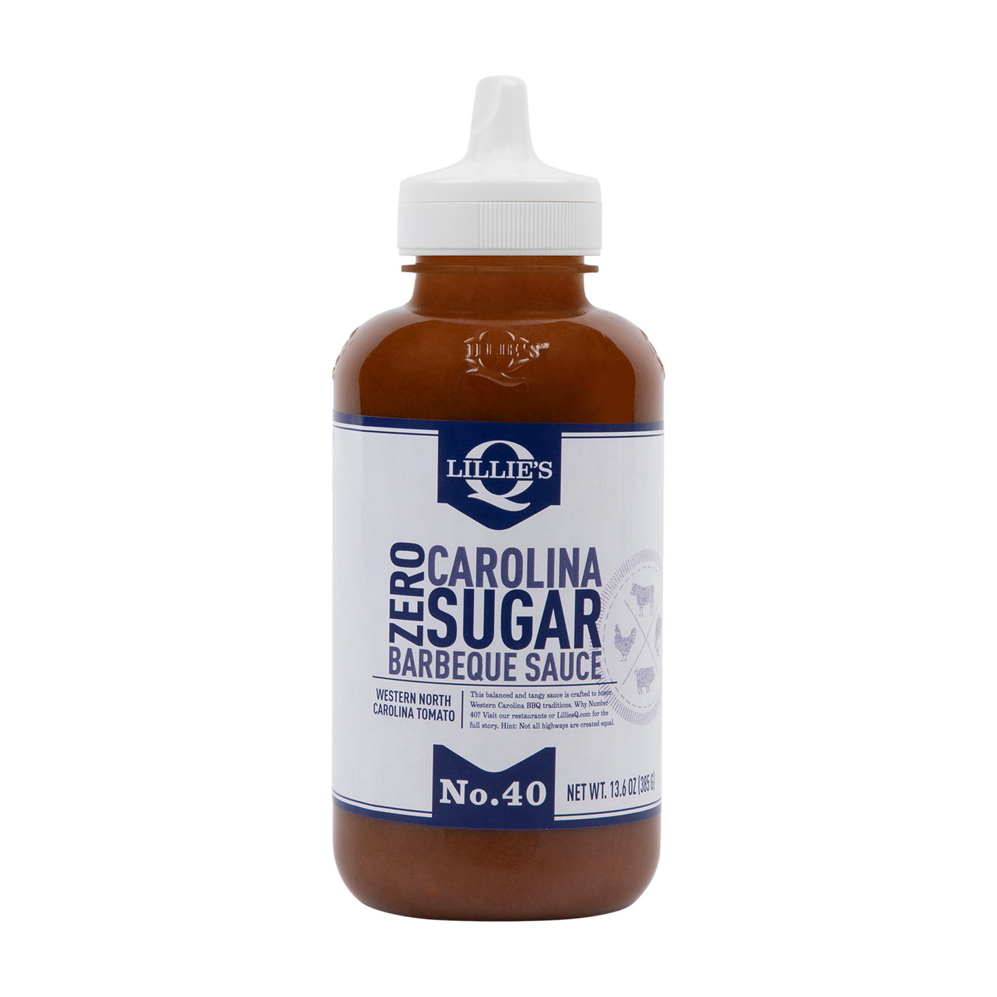 Lillie's Q Zero Sugar Carolina Barbeque Sauce Squeeze Bottle