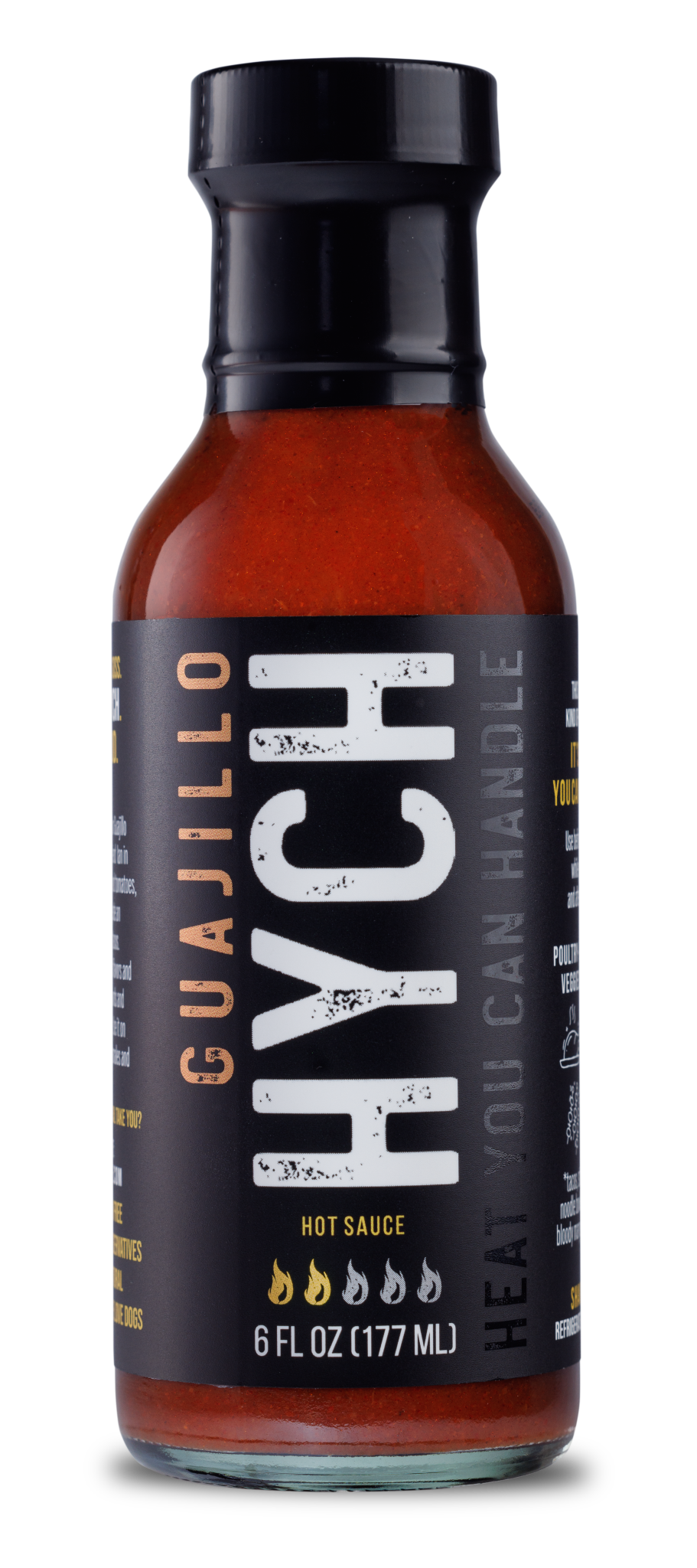 HYCH: Heat You Can Handle - Guajillo Mexican-Style Roasted Pepper Hot Sauce