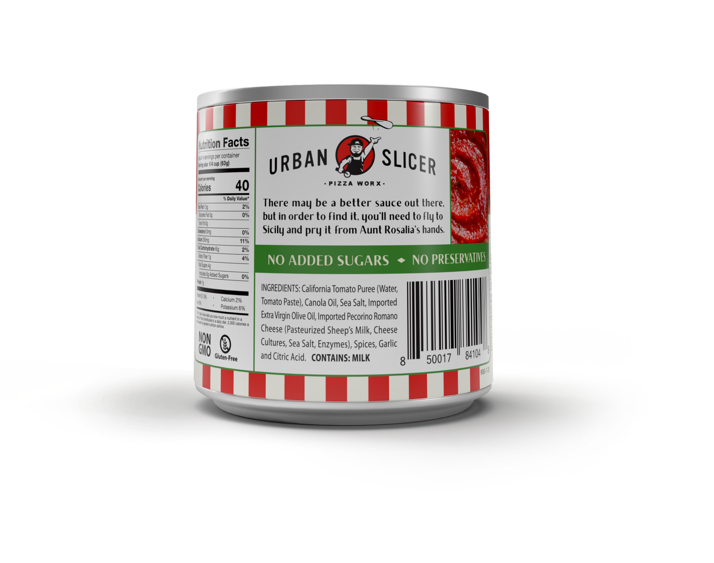 Urban Slicer Pizza Sauce 8oz Can