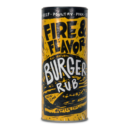 Fire & Flavor - Fire & Flavor All-Natural Burger Rub, 9-Oz