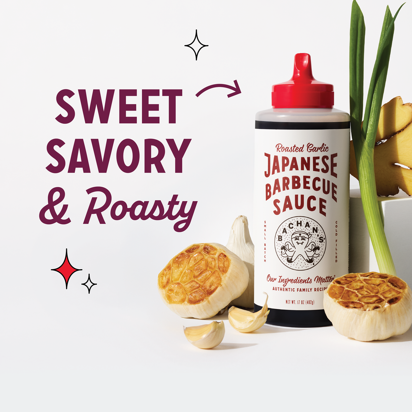 Bachan's - Roasted Garlic Japanese Barbecue Sauce, 17oz