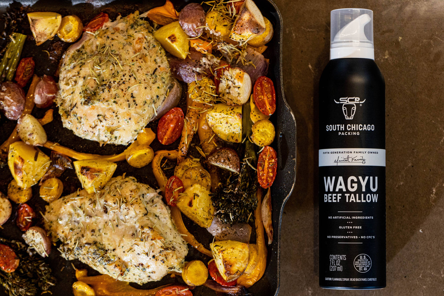 South Chicago Packing - Wagyu Beef Tallow Cooking Spray. 7oz Spray Bottle.