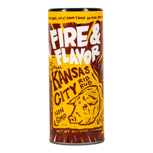 Fire & Flavor - Fire & Flavor Kansas City Rib Rub, 9-Oz
