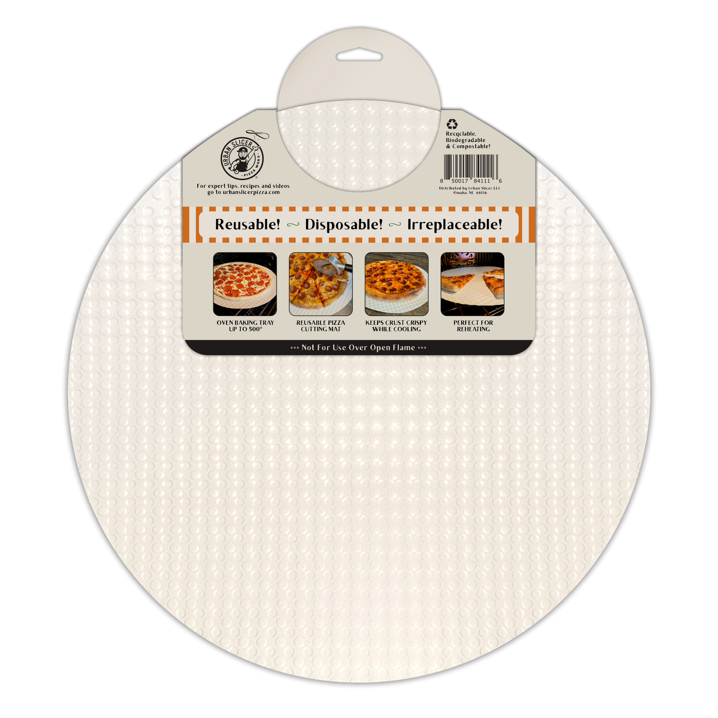 Urban Slicer Pizza Worx - 14" MULTI-USE PIZZA TRAY 6 pack