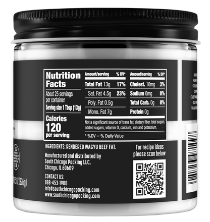 South Chicago Packing - Wagyu Beef Tallow 11.5 Oz Glass Jar