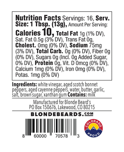 Blonde Beard's - Holy Hell Buffalo Sauce 12oz
