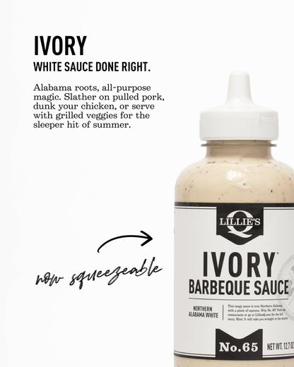 Lillie's Q Ivory Barbeque Sauce Squeeze Bottle