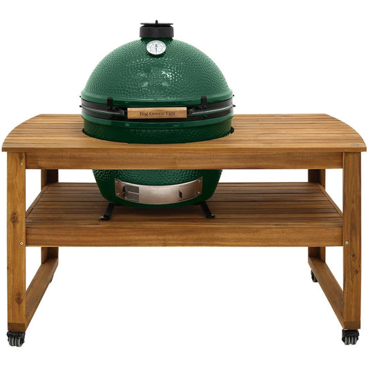 Big Green Egg Acacia Wood Table for XL Egg 118264 IMAGE 1