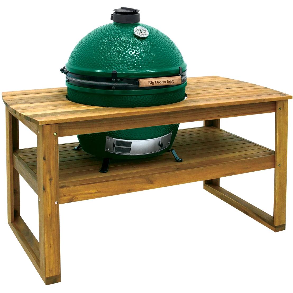 Big Green Egg Acacia Wood Table for XL Egg 118264 IMAGE 2