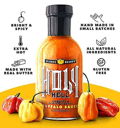 Blonde Beard's - Holy Hell Buffalo Sauce 12oz