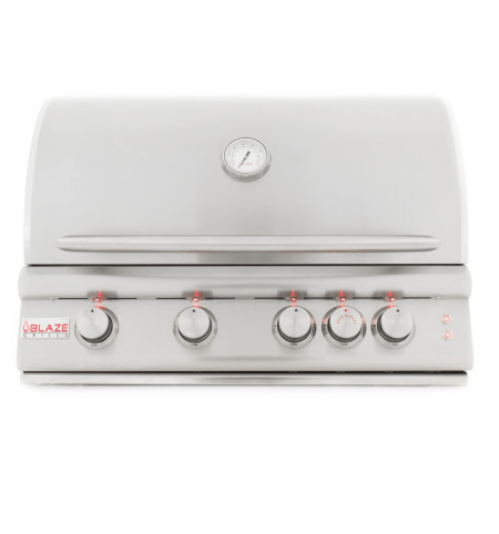 Blaze 32-Inch 4-Burner LTE LP Grill with Rear Burner and Built-in Lighting System