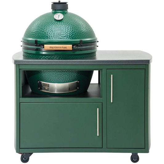 Big Green Egg 49in Custom Aluminum Cooking Island with Locking Casters for XL Egg 121264 IMAGE 1