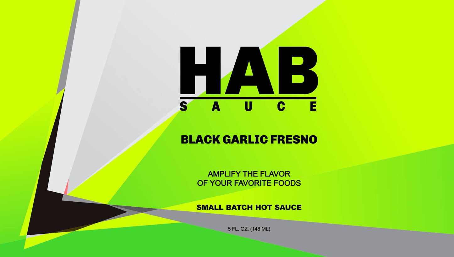 HAB Sauce - Black Garlic Fresno HAB Sauce Hot Sauce mild LIMITED EDITION