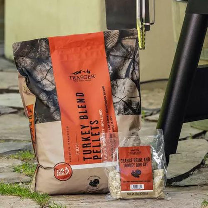 Traeger Limited edition turkey blend hardwood pellets?+ orange brine & turkey rub kit PEL351 IMAGE 7