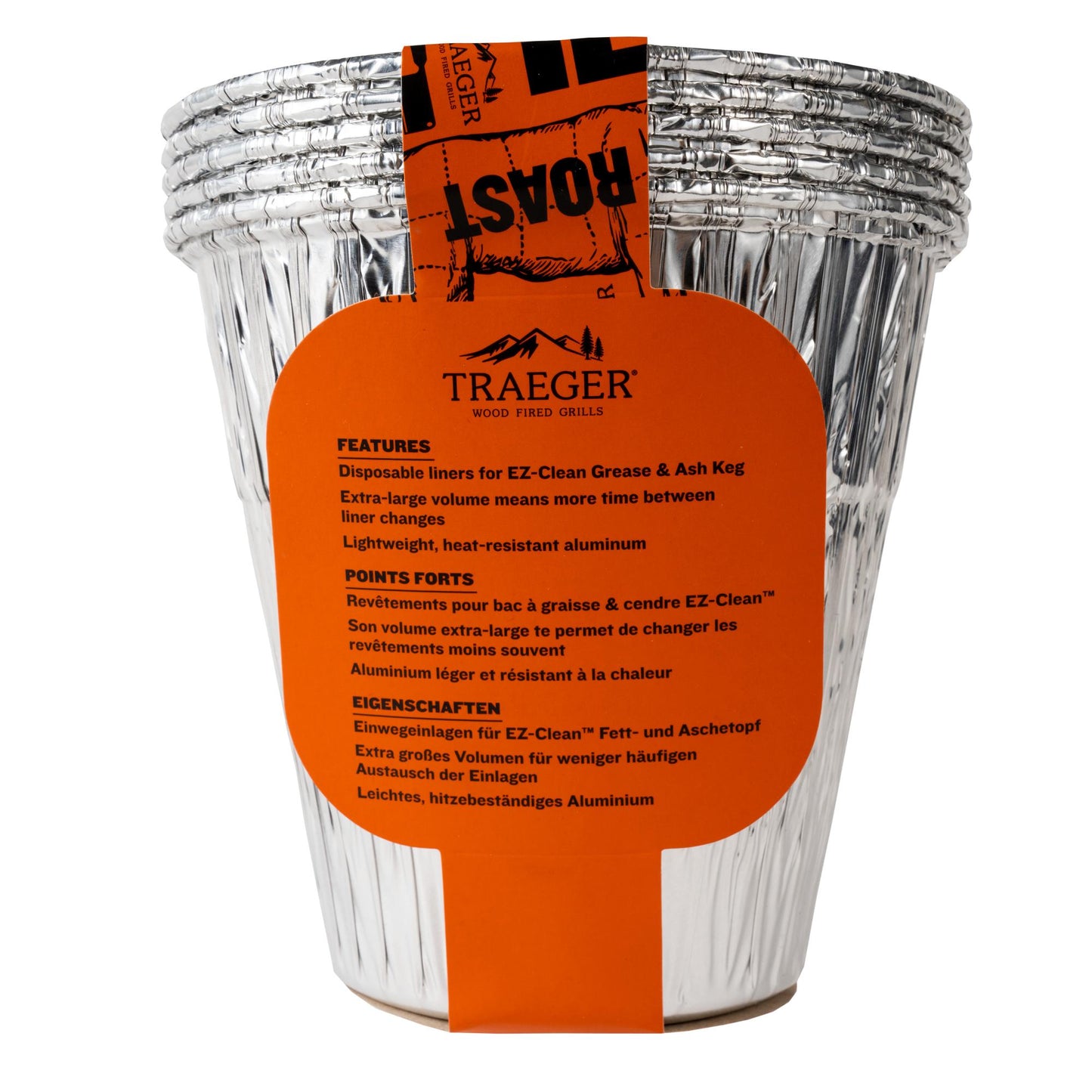 Traeger Grease & Ash Keg Bucket Liners - 5 Pack BAC608 IMAGE 2