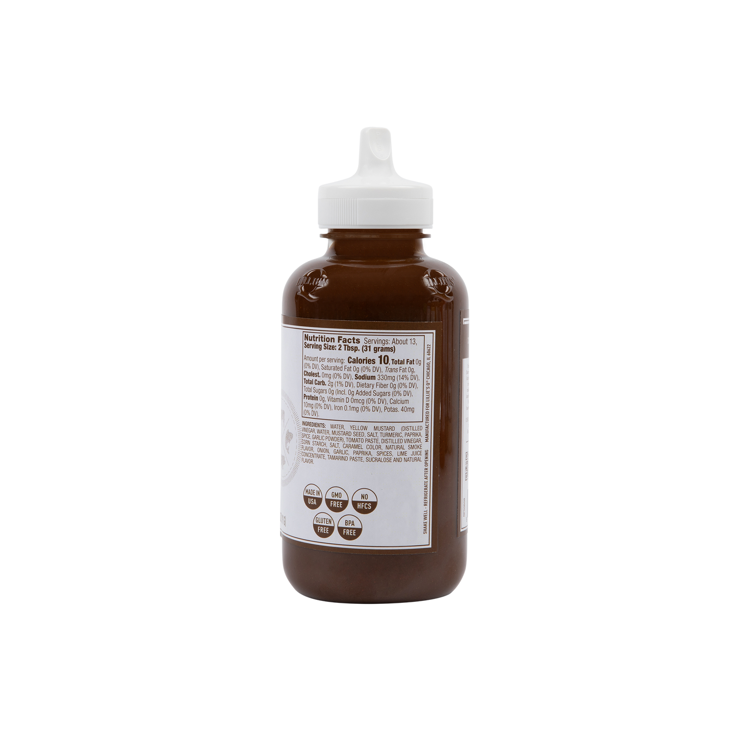 Lillie's Q Zero Sugar Smoky Barbeque Sauce Squeeze Bottle