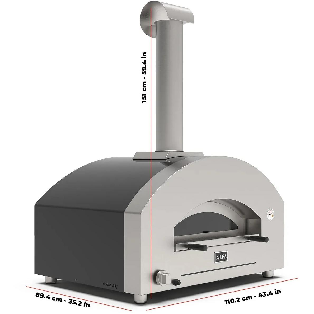 Alfa Futuro 4 Pizzas Outdoor Pizza Oven FXFT-4P-MSB-U IMAGE 4