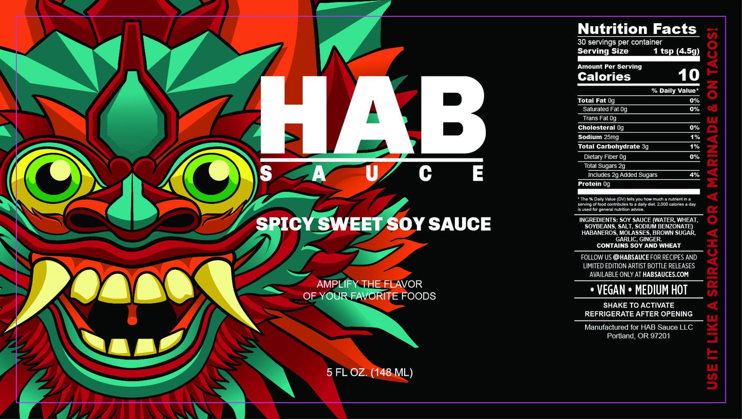 HAB Sauce - Spicy Sweet Soy Sauce HAB Sauce Hot Sauce