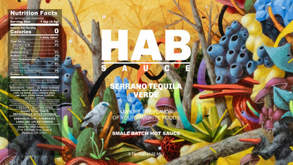 HAB Sauce - Serrano Tequila Verde HAB Sauce Hot Sauce