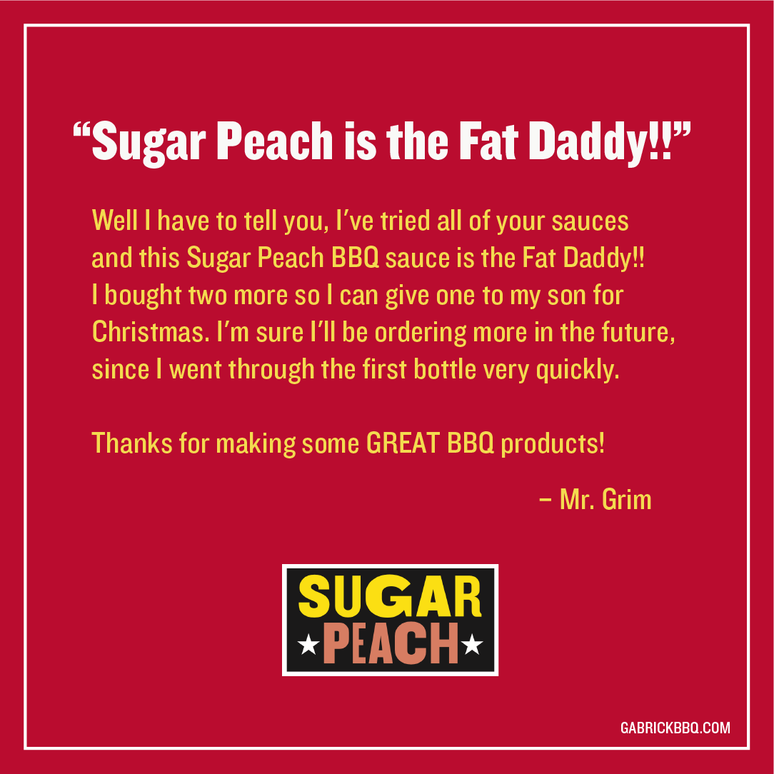 Gabrick BBQ Sauce Co. | Texas BBQ Sauce - Sugar Peach BBQ Sauce