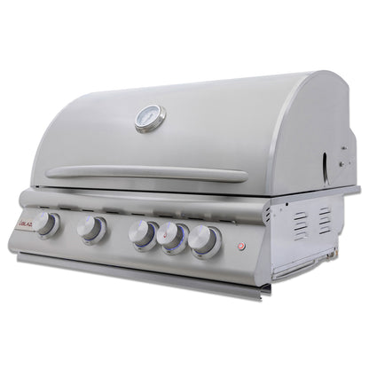 Blaze 32-Inch 4-Burner Premium LTE+ NG Grill with Rear Burner and Built-in Lighting System