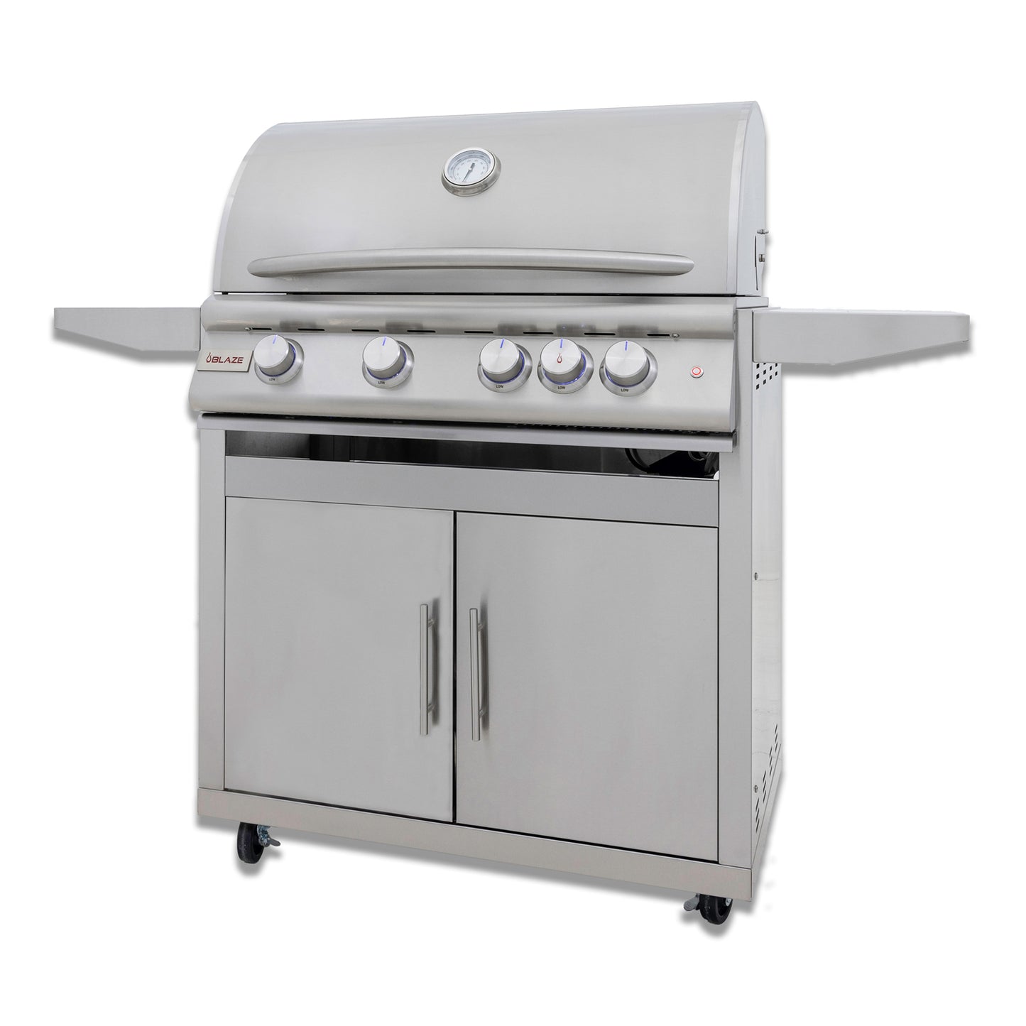 Blaze 32-Inch 4-Burner Premium LTE+ NG Grill with Rear Burner and Built-in Lighting System
