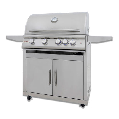 Blaze 32-Inch 4-Burner Premium LTE+ NG Grill with Rear Burner and Built-in Lighting System