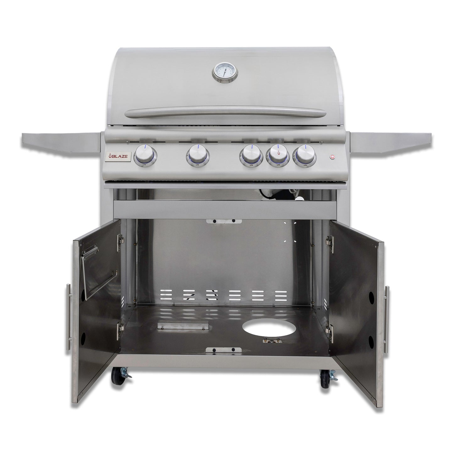 Blaze 32-Inch 4-Burner Premium LTE+ NG Grill with Rear Burner and Built-in Lighting System