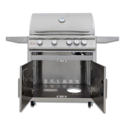 Blaze 32-Inch 4-Burner Premium LTE+ NG Grill with Rear Burner and Built-in Lighting System