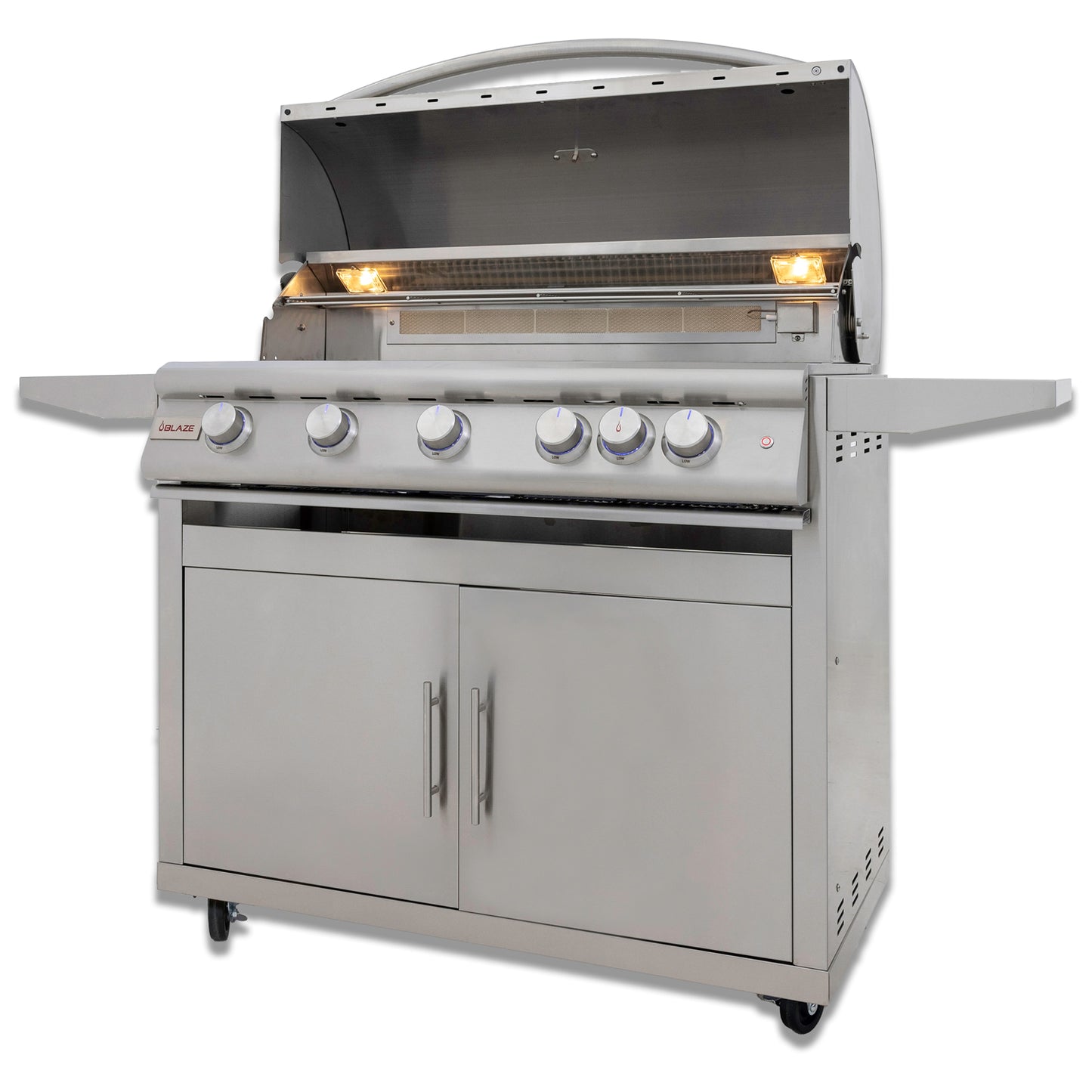 Blaze 40-Inch 5-Burner Premium LTE+ NG Grill with Rear Burner and Built-in Lighting System