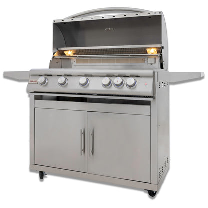 Blaze 40-Inch 5-Burner Premium LTE+ NG Grill with Rear Burner and Built-in Lighting System