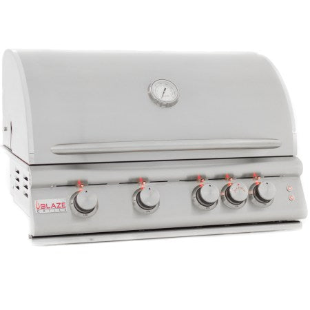 Blaze 32-Inch 4-Burner LTE LP Grill with Rear Burner and Built-in Lighting System