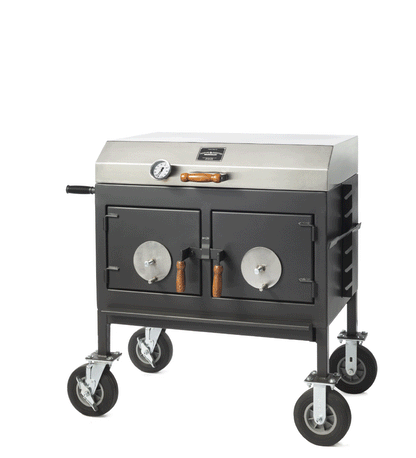 Pitts & Spitts 24 x 36 Adjustable Charcoal Grill (Flat Top)