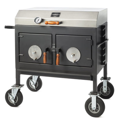 Pitts & Spitts 24 x 36 Adjustable Charcoal Grill (Flat Top)