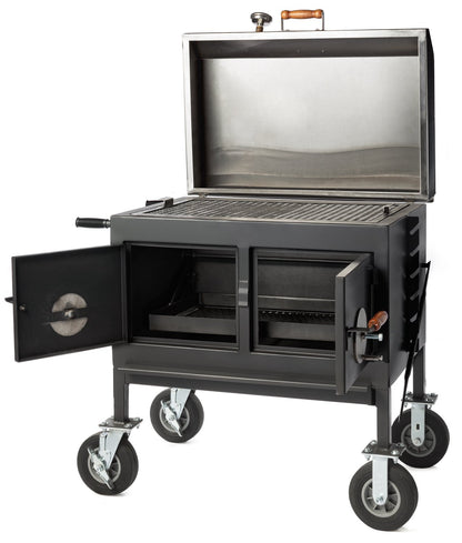 Pitts & Spitts 24 x 36 Adjustable Charcoal Grill (Flat Top)