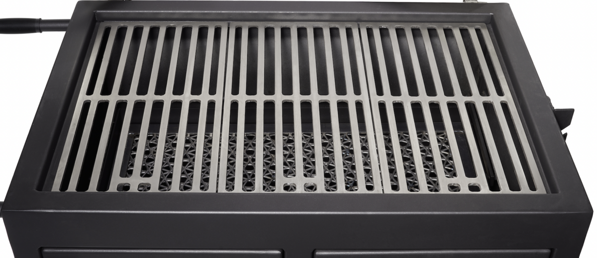 Pitts & Spitts Adjustable Charcoal Grill (Roll Top)