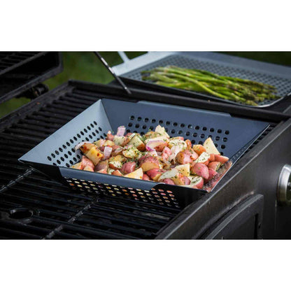 TableCraft - Square Grilling Basket with Handles, Non-Stick