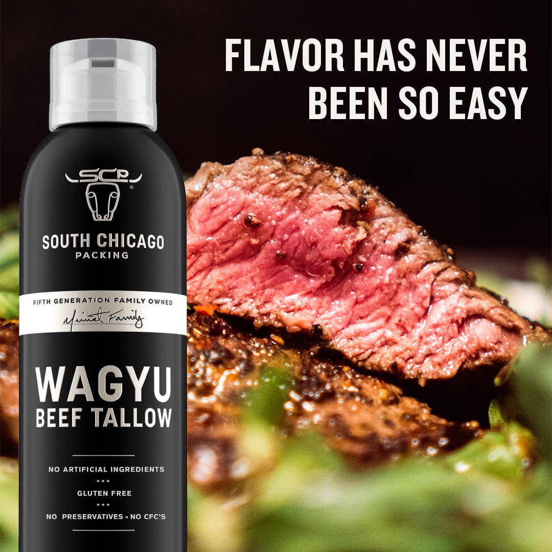 South Chicago Packing - Wagyu Beef Tallow Cooking Spray. 7oz Spray Bottle.
