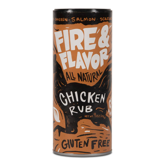 Fire & Flavor - Fire & Flavor All-Natural Chicken Rub, 9-Oz
