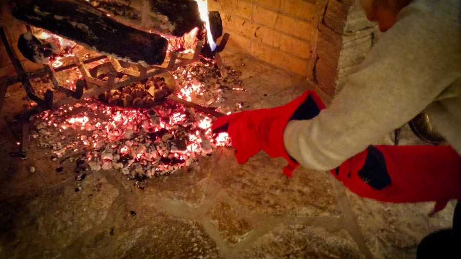 Deluxe Fireplace - Barbecue Gloves