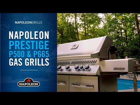 Napoleon 80,000 BTU Series Prestige® 500 RSIB Liquid Propane Gas Grill with Infrared Side and Rear Burners P500RSIBPSS-3 EXTERNAL_VIDEO 1