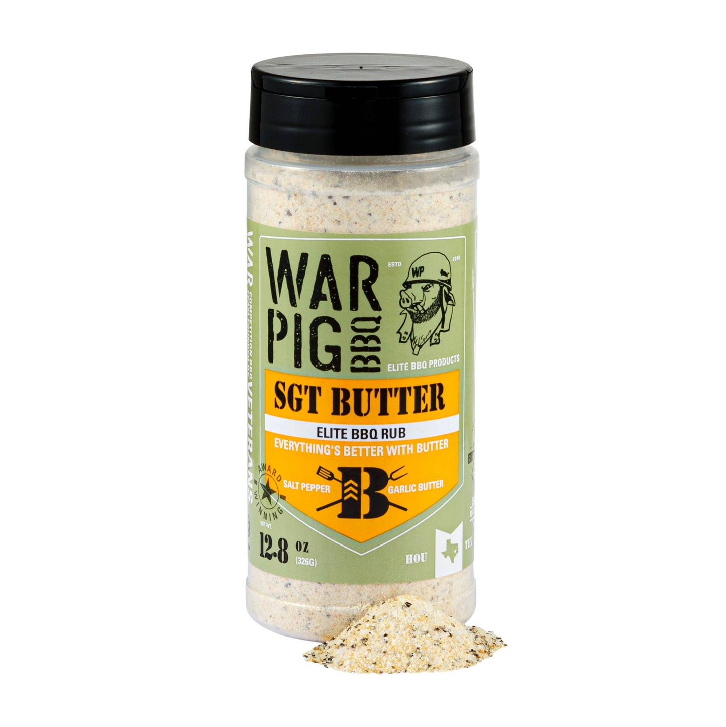 WarPig BBQ Elite BBQ Products - Sgt. Butter Elite BBQ Rub