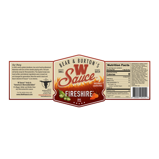 Bear & Burton’s W Sauce Fireshire 64oz