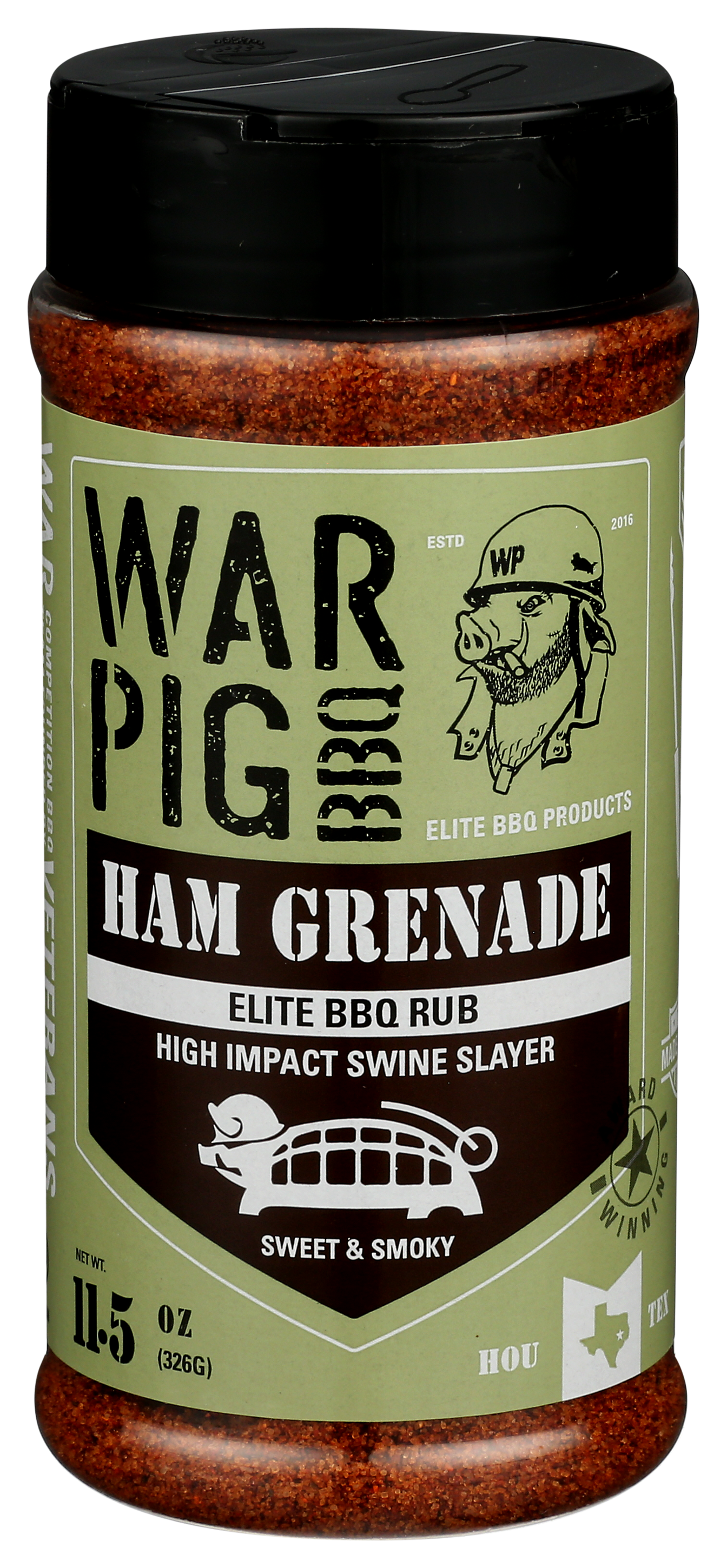 WarPig BBQ Elite BBQ Products - Ham Grenade Elite BBQ Rub