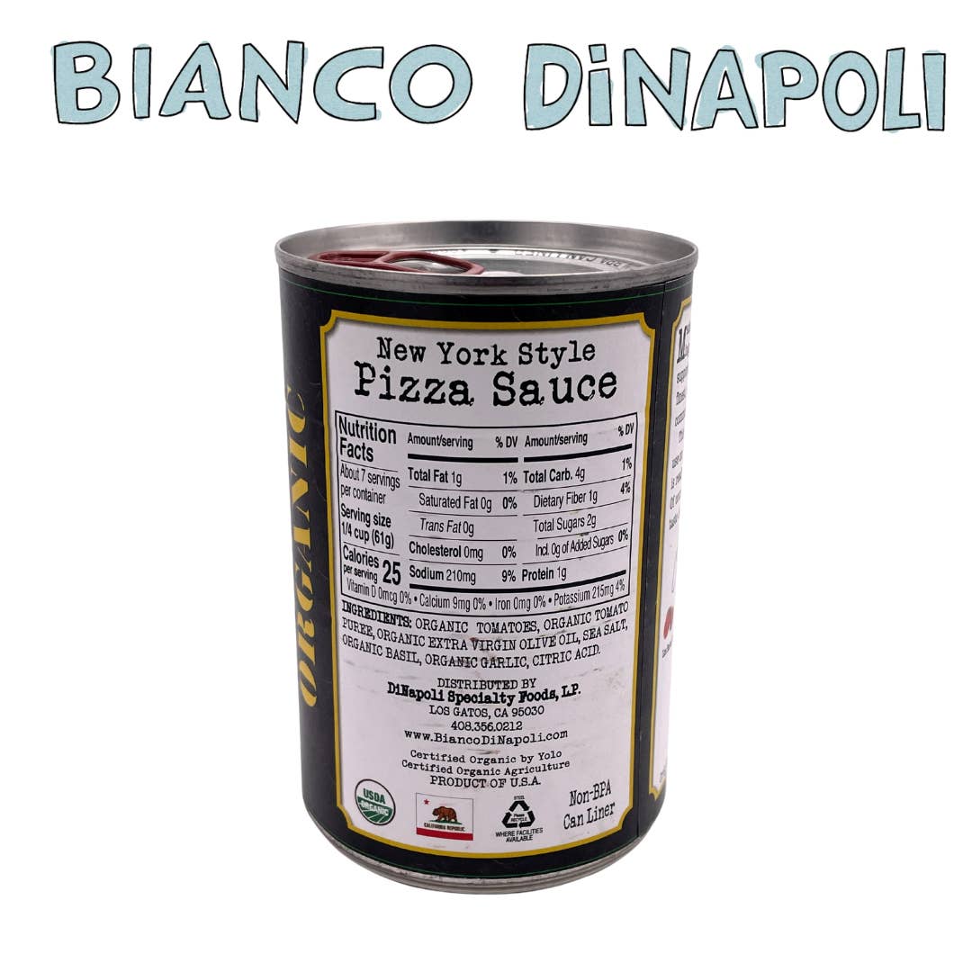 Bianco DiNapoli New York Style Pizza Sauce 15oz